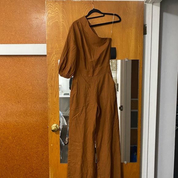 NWT FKSP One Shoulder Palazzo Jumpsuit XS - Picture 7 of 8